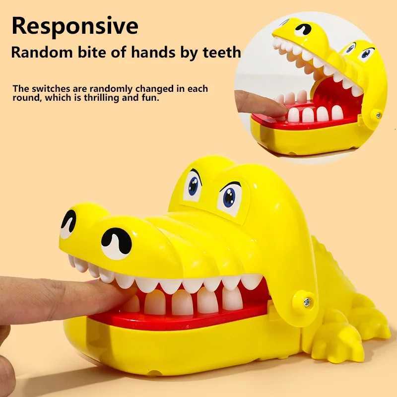 Crocodile Teeth Toys For Kids Alligator Biting Finger Dentist Games Funny For Party And Children Game Of Luck Pranks Kids Toys Y260319