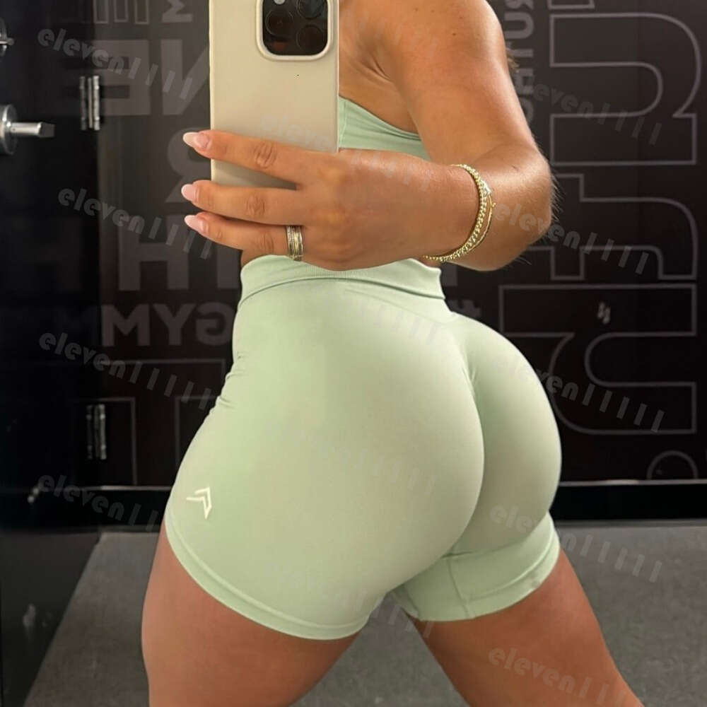 NEW Oner Active Women's Biker Teal High Waist Seamless Butt Lifting Workout Shorts with Detail active wear in women set clothes short pants legging