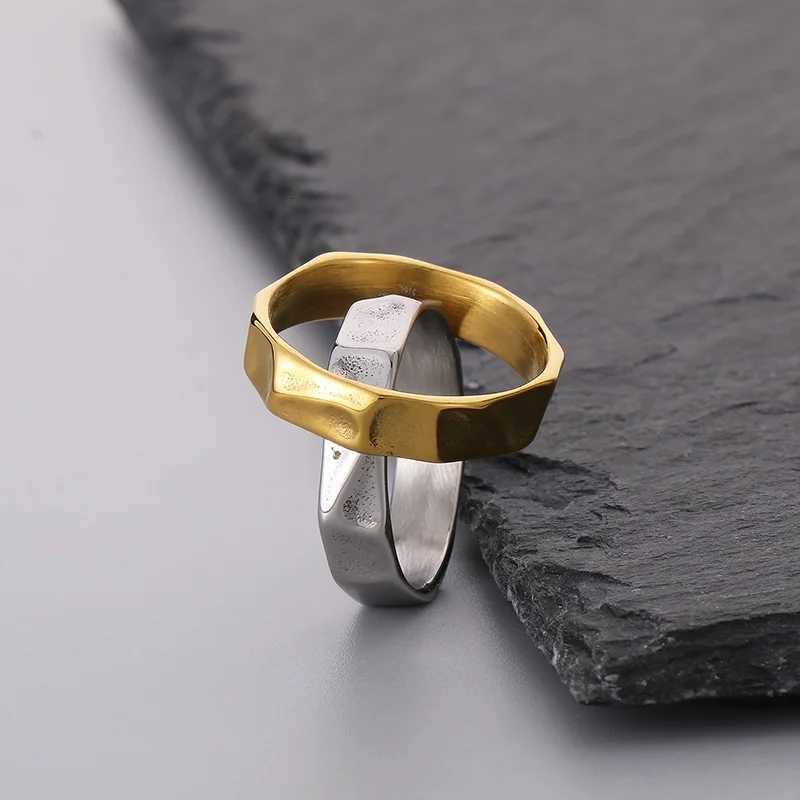 Simple Fashion Thin Stainless Steel Rings For Women Men Geometric Punk Finger Decoration Wedding Party Jewelry Christmas Gifts H260320 - view 5