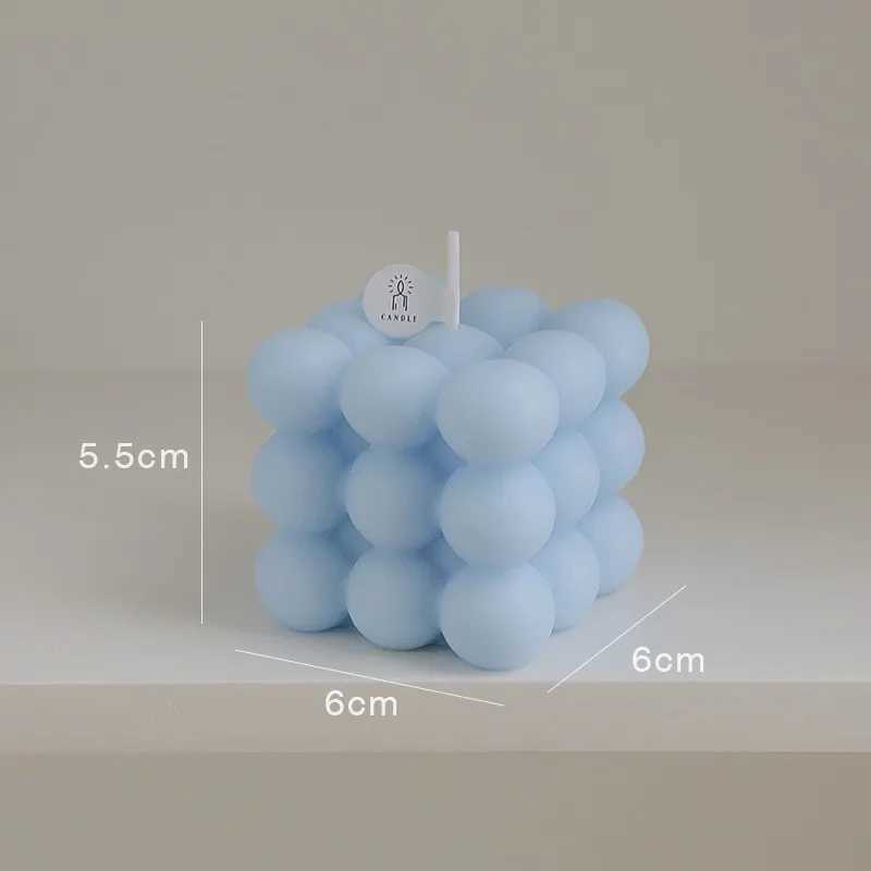 Big Bubble Cube Aromatherapy Candle - Soy Wax Scented Modeling Ornament Creativity Ball Gift Decoration Tool for Home H260319
