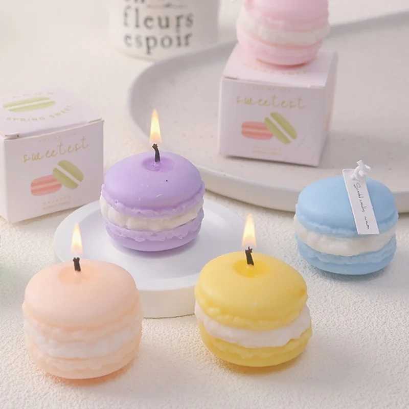 2025 Cute Macaron Creative Styling Aromatherapy Candles Home Fragrance Collection Decoration Ornaments Christmas Birthday Gifts H260319