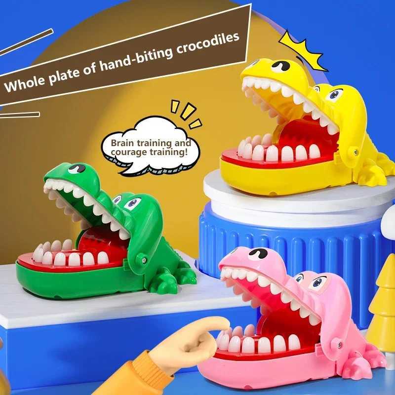 Crocodile Teeth Toys For Kids Alligator Biting Finger Dentist Games Funny For Party And Children Game Of Luck Pranks Kids Toys Y260319