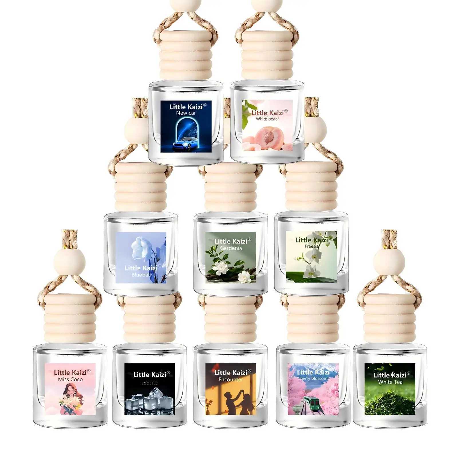 Little kaizi Scented Car Air Freshener - Long Lasting Car Diffuser - Last 60 Days H260319