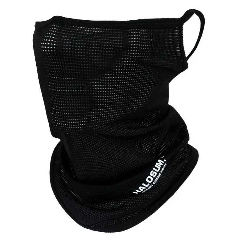 Ice Silk Fishing Cycling Bandana Mesh Face Cover Half Mask Hang-Ear Neck Gaiter Cool Tube Scarf Sport Running Hiking Hunting M260320