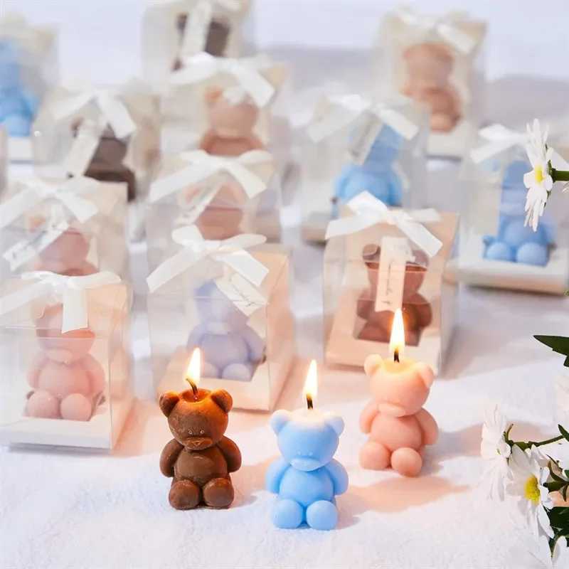 10PCS Cute Mini Bear Aromatherapy Candle Cup Creative Home Decoration Birthday Gift Candle Companion Gift H260319
