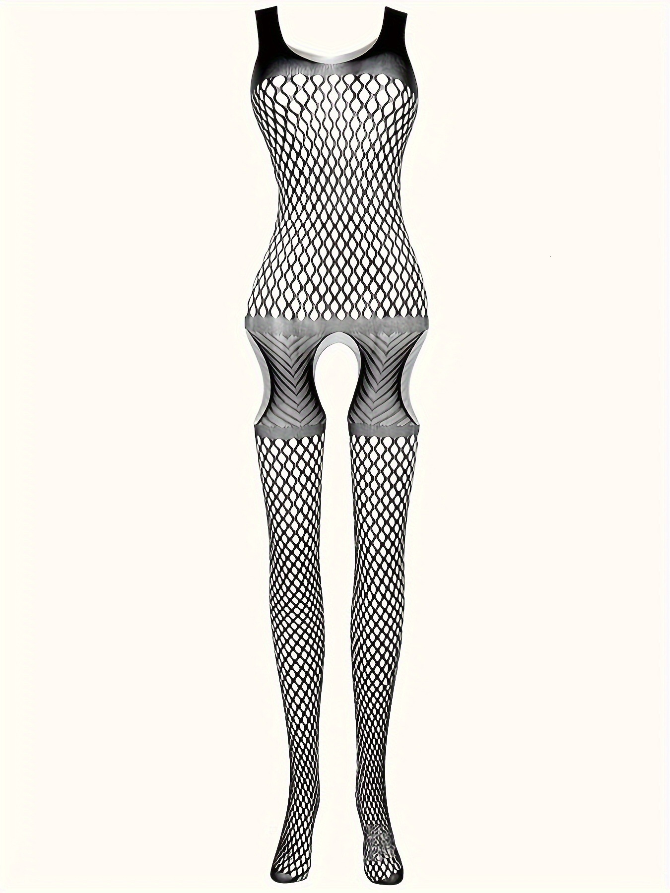 Designer luxury Benxi New European and American Style Sexy Stockings Open Crotch Sleepwear Sexy Tight Mesh High Waist Mesh Top Multi-color 9600