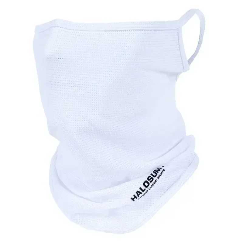 Ice Silk Neck Gaiter Fishing/Cycling/Running Half Mask Breathable Mesh Face Cover Cool Tube Scarf for Sports Hiking M260320