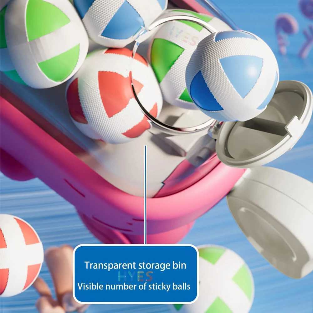 Whale Sticky Ball Throw Toy Set Kids Shooting Ball Gun Dart Board Target Soft Bullet Outdoor Indoor Game Gifts For Girsl Boys Y260319