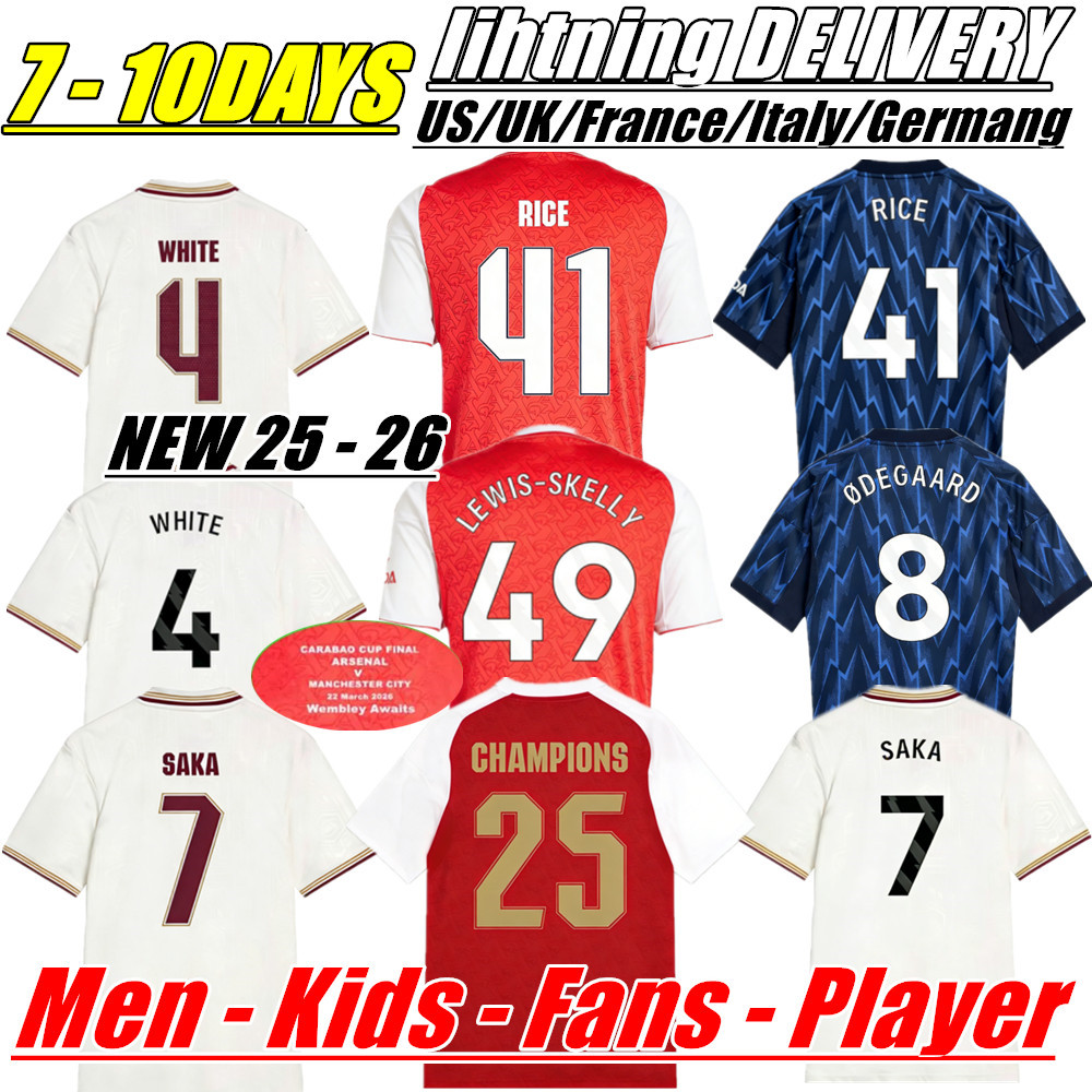 26 27 Soccer Jerseys Arsenally jersey football tops Soccer Fans Player vintage SAKA GYOKERES EZE ODEGAARD RICE MADUEKE MARTINELLI BERGKAMP HENRY Men Kids Women