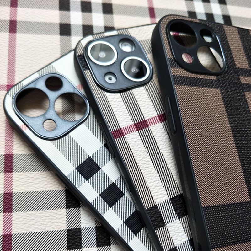 Phone Case British Style Striped Simple Trendy Compatible With Iphone 16 15 14 13 12 Pro Max Apple 11