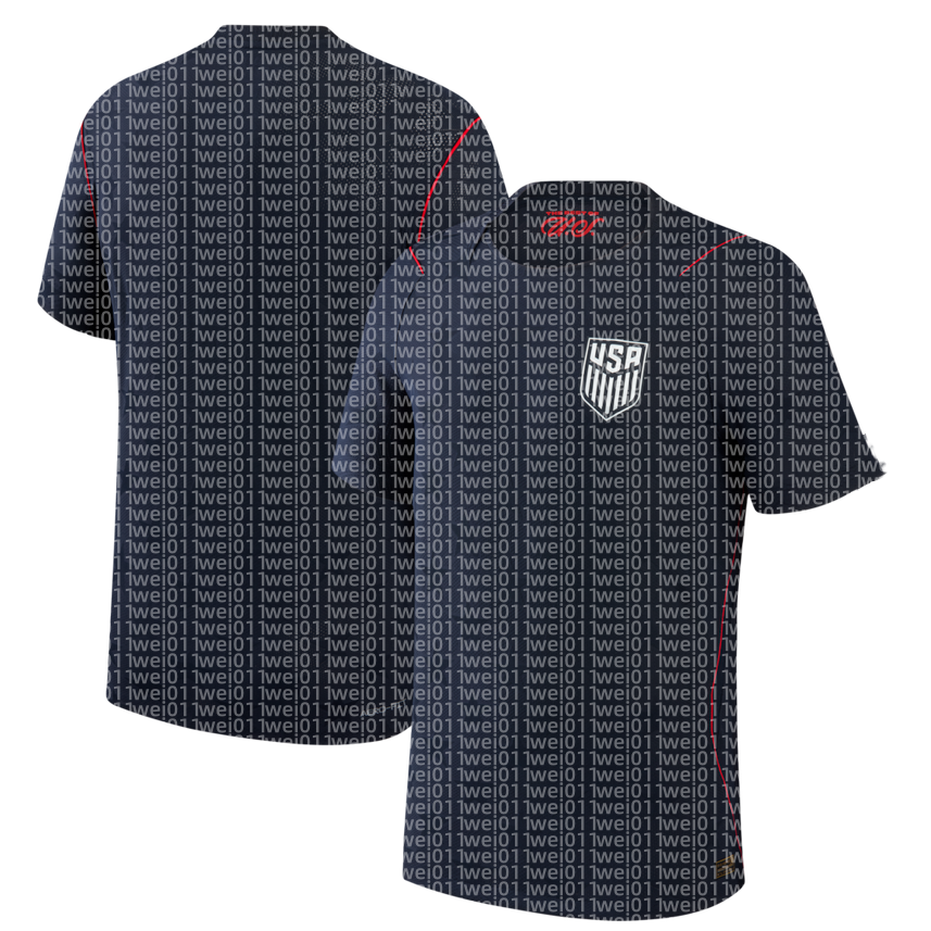 2026 World Cup Custom USMNT Soccer Jersey Tyler Adams Folarin Balogun Christian Pulisic Giovanni Reyna Weston McKennie Timothy Weah Sergino Dest Chris