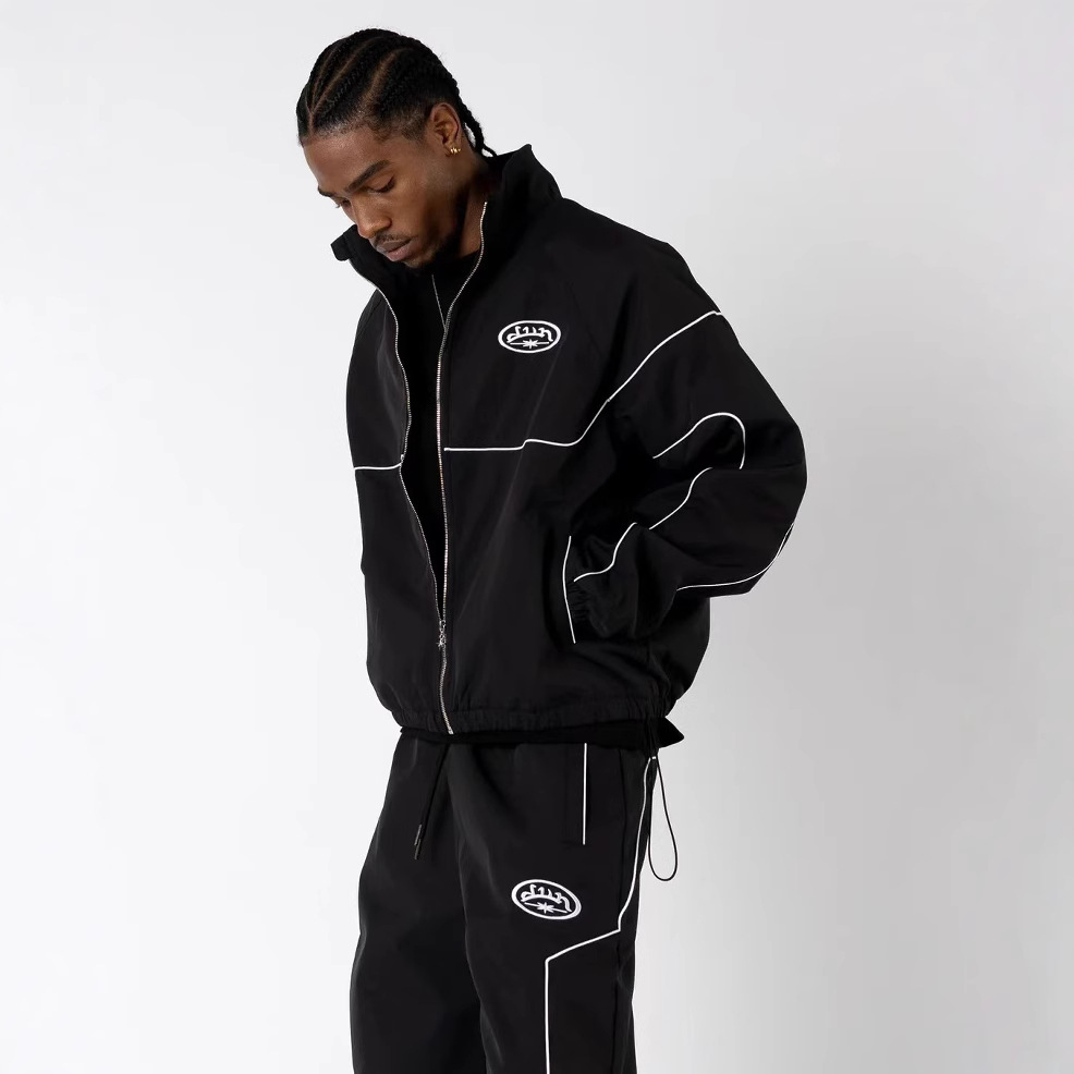 Men's Tracksuit Casual hoodie Letter Streetwear Harajuku Vintage Yellow Jacket Hip Hop Casual hoody Sports graphic hoodies Long Sleeve Sweatshirt