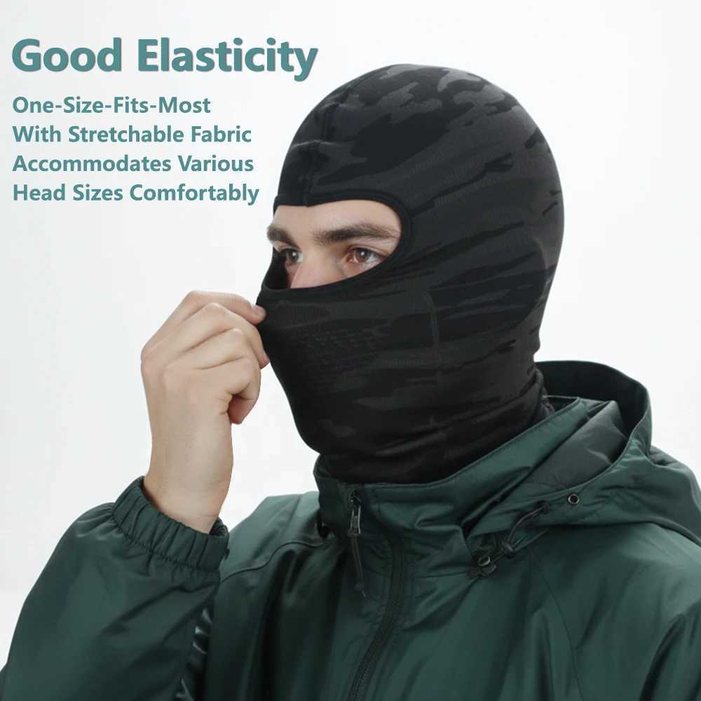 Autumn Winter Warm Balaclava Hat Unisex Elasticity Breathable Full Face Cycling Mask Outdoor Sports Running Skiing Mask Scarf M260320