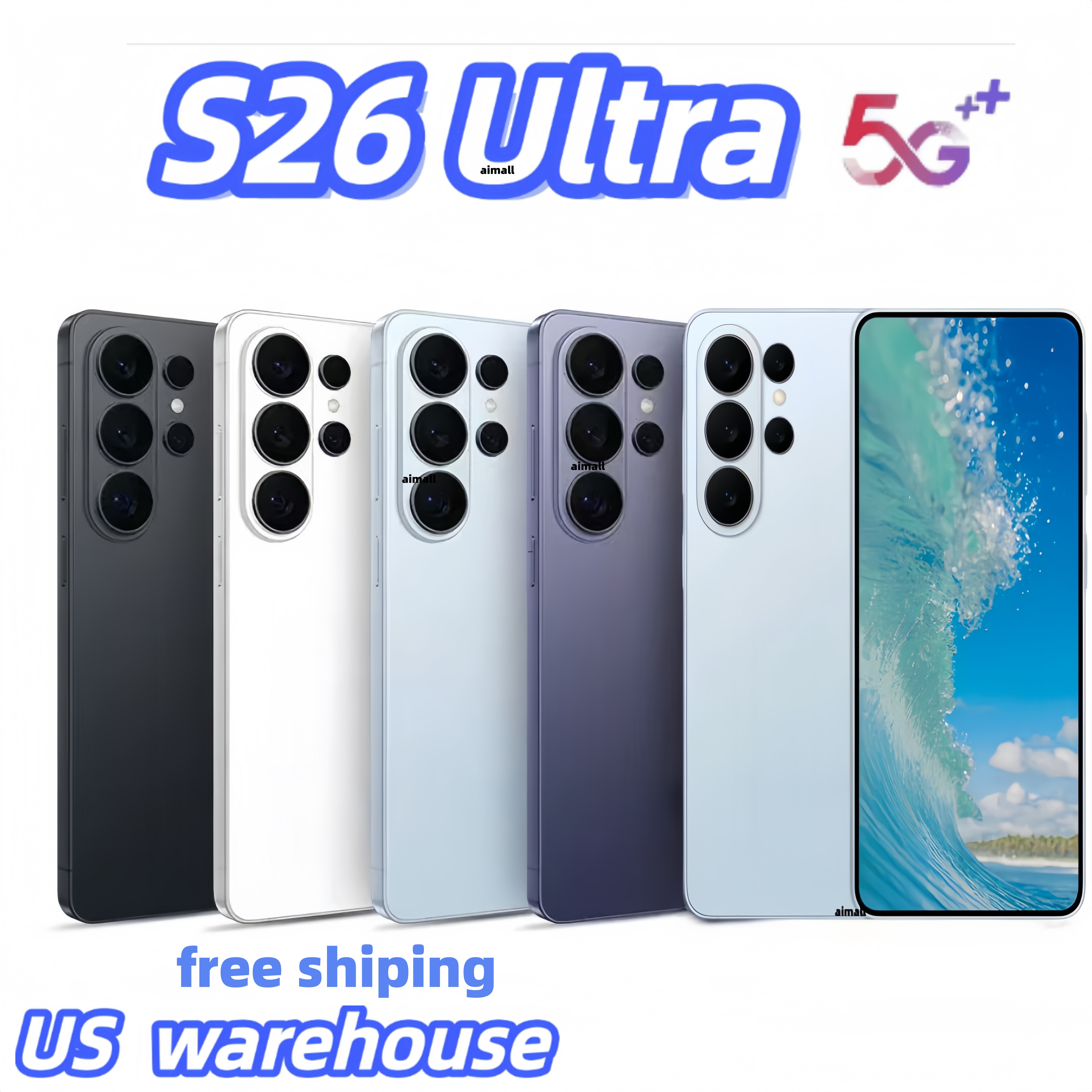 S26 Ultra S25 cell phones unlock 6.9 inch 5G Touch Screen Mobile Phone Androids Smartphone Camera Telephone HD Display Face Recognition 256GB 1TB