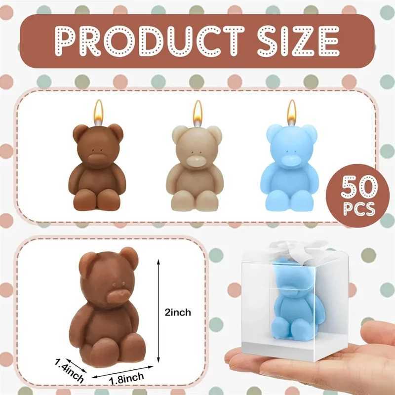 10PCS Cute Mini Bear Aromatherapy Candle Cup Creative Home Decoration Birthday Gift Candle Companion Gift H260319