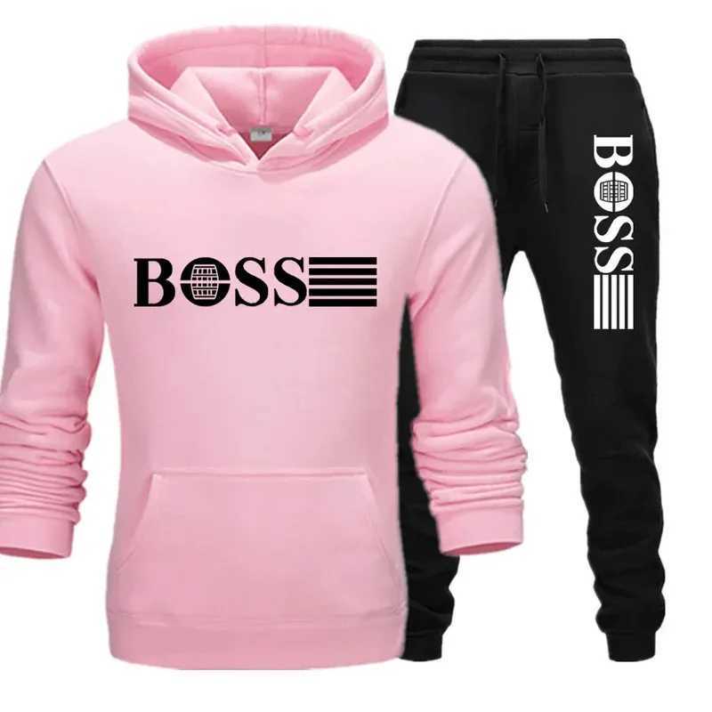 2025 Autumn/Winter fitness sets mens and womens casual sets paired with fashionable hooded sweatshirts and sweatpants M260320