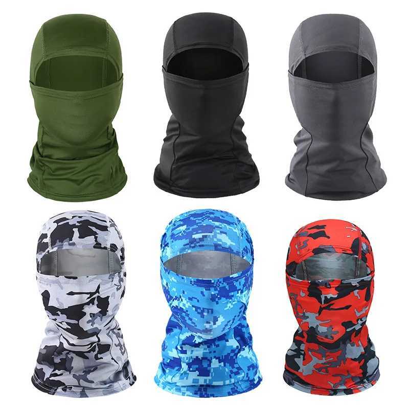 Men Tactical Balaclava Face Mask Summer Sun Protection Bandana Cooling Neck Gaiter Hiking Scarves Motorcycle Cycling Helmet Hood M260320