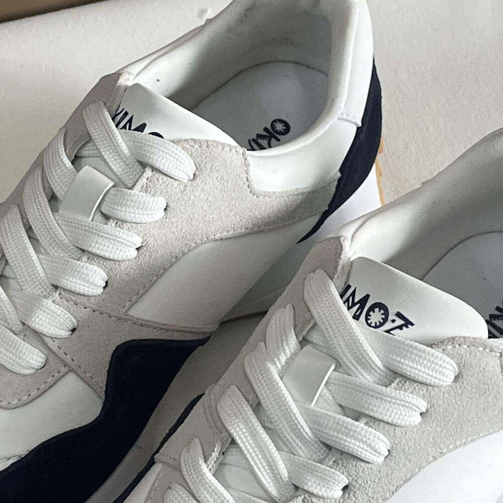 Okimoz Casual Shoes Running Sneaker Designer Shoes Navy White Retro Outdoor Sport Tennis unisex Mesh shoes Big Size