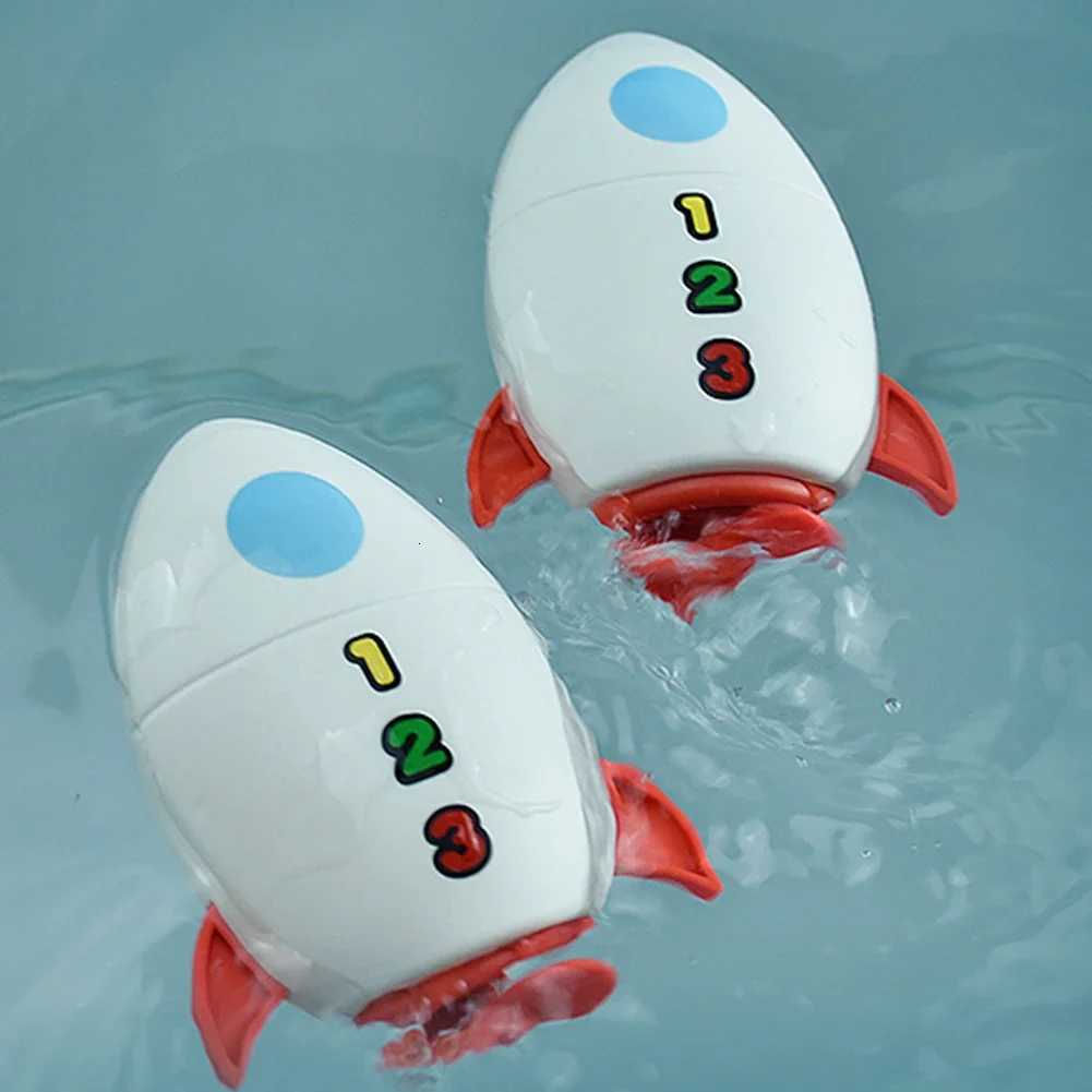 Clockwork Water Rocket Bath Toy Kids Fun in Pools for Early Learning and Summer Shower Activities Water Play Bathing Toy Y260319