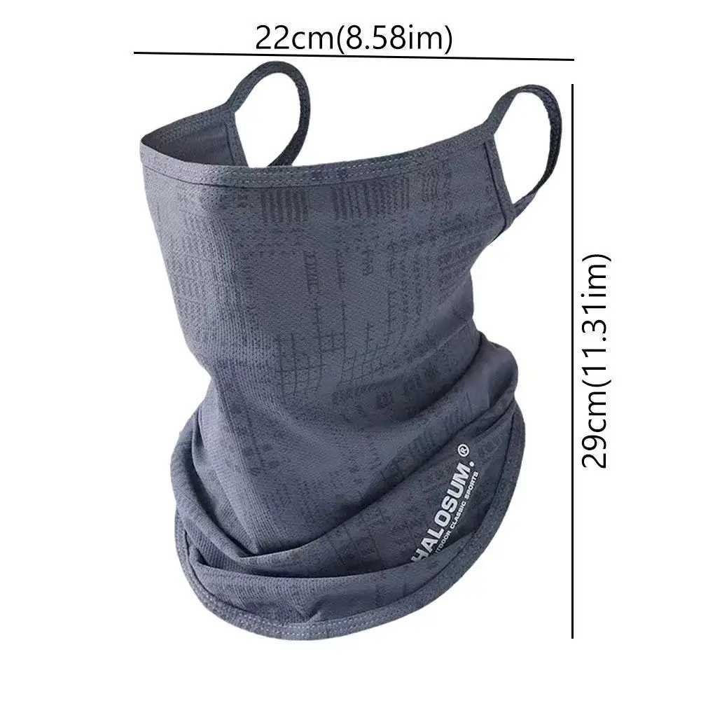 Full Face Mask for Summer Outdoor Cycling Breathable UV Protection Windproof Dustproof Ice Silk Balaclava Motorcycle wear M260320