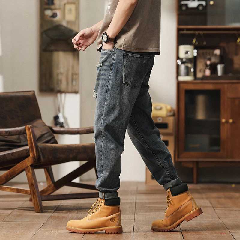 2025 Spring/Summer New Mens Stretch Straight leg Jeans Classic Business Casual Straight leg Loose Large denim Pants Brand Jeans D260320