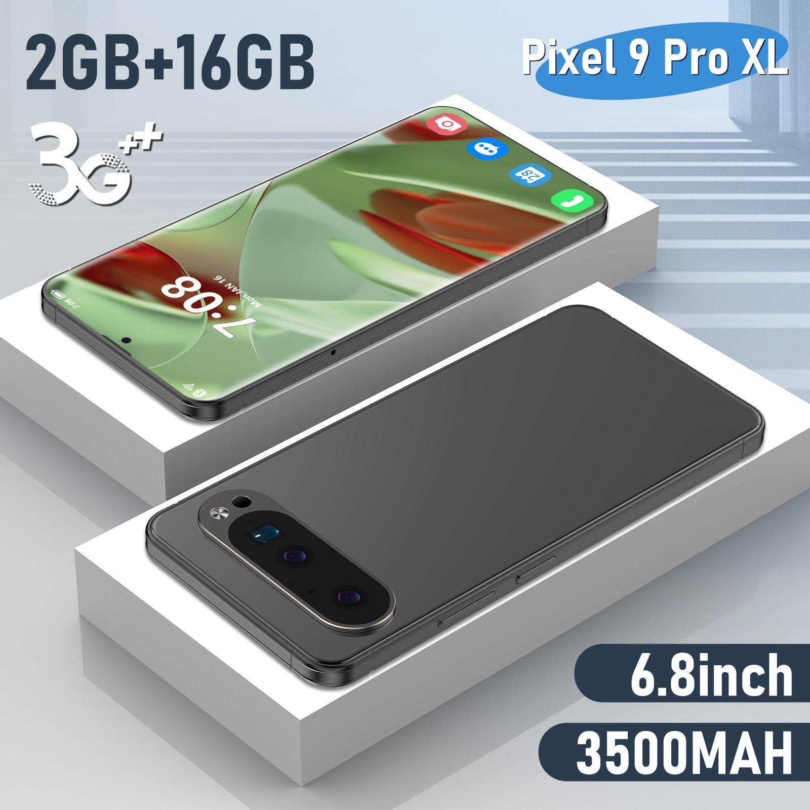 Pixel 9 Pro XL Smartphone 7.3inch Global Version 22G+2TB Snapdragon8 gen4 10core Android15 72+108MP 4G/5G Cellphone Mobile Phone