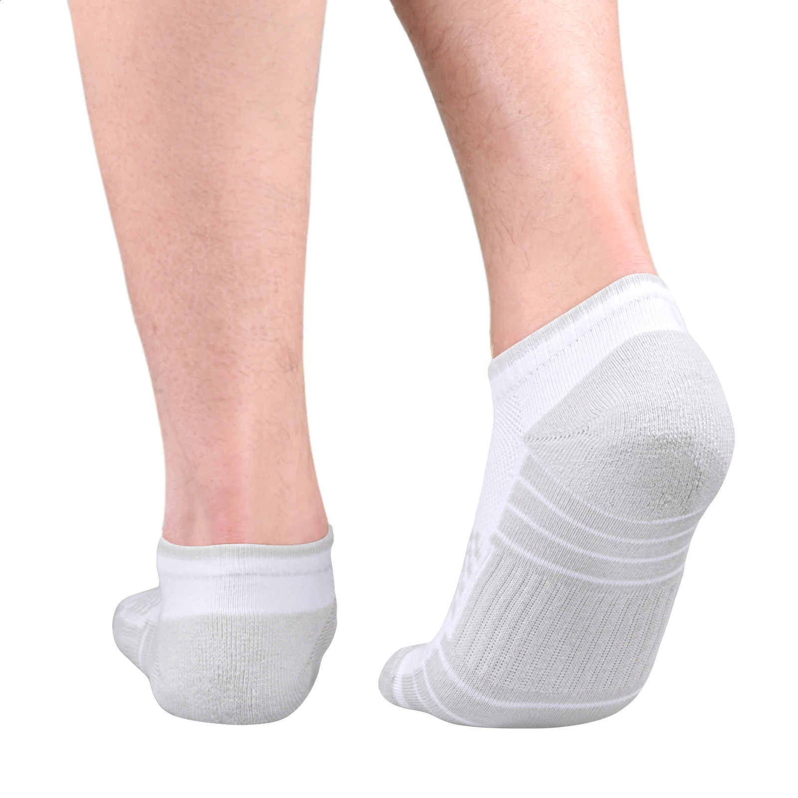 YUEDGE Mens Trainer Socks Sweat Wicking Anti-Odor Breathable Cotton Low Cut Ankle Gym Golf Athletic Running Sports Socks 260319 - view 3