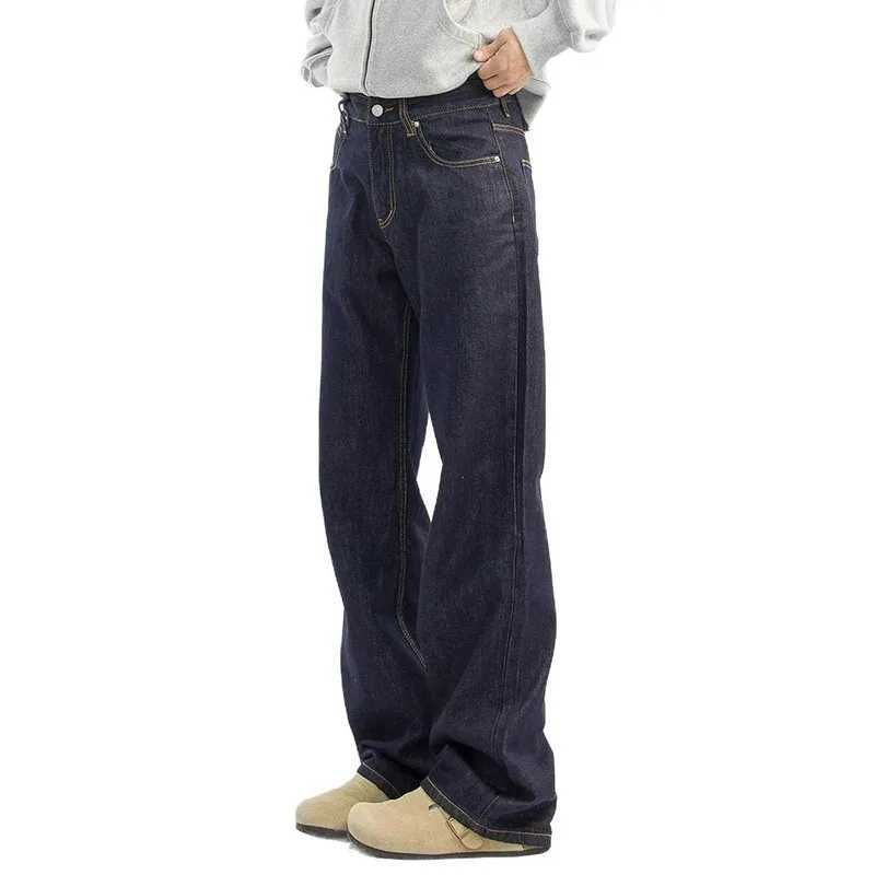 Korean Version New Denim Jeans Retro MenS Casual Pants High Street Wide Leg Pants Loose Straight Leg Pants D260320
