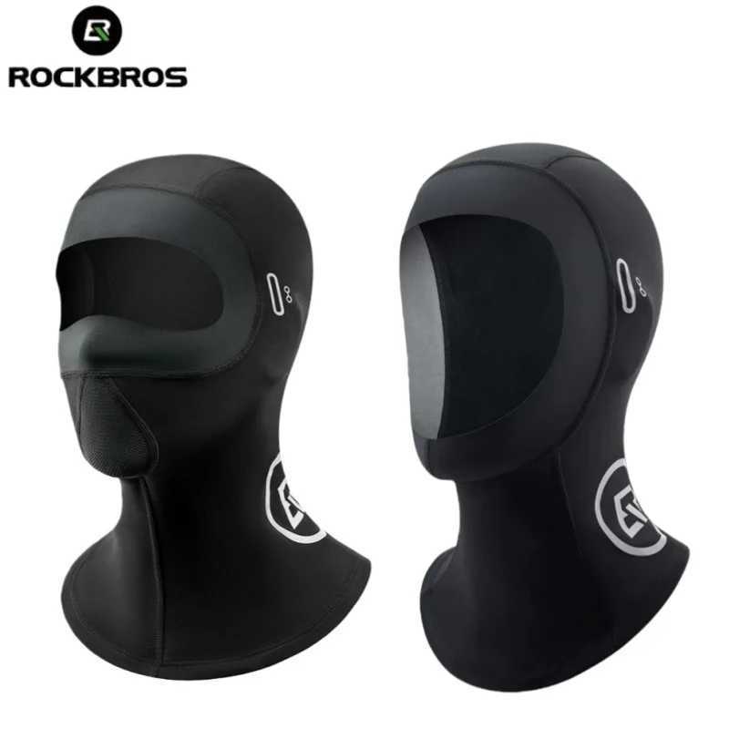 ROCKBROS Scarf Warmer Fleece Balaclava Non-Slip Outdoor Sport Cycling Mask Windproof s Ear Neck Protection Thermal Sport Mask M260320