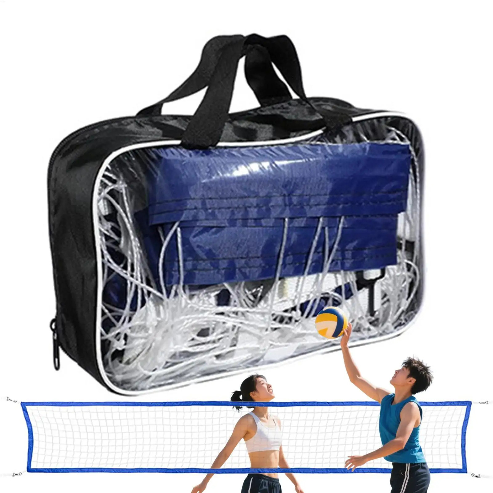 Swimming Pool Volleyball Net Portable Water Volleyball Game Toy Adjustable Sport Equipment for Tennis Beach Party Family Kids 260316