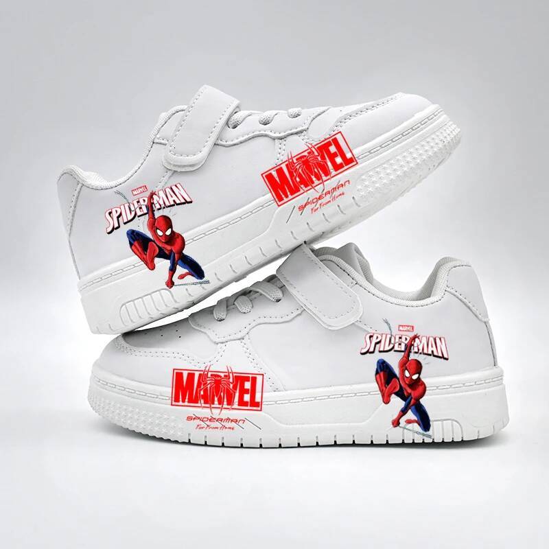 Designer Disney Disney Spiderman Children's Student Casual Shoes Kids New Design Sport Shoes Boys Girls Anti-Slip Outdoor Breathable Sneakers Lux