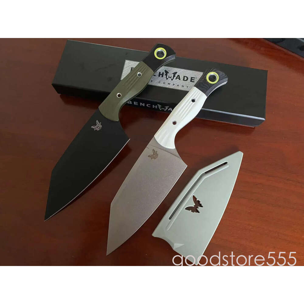 4Models pocket knife 4010BK-01 couteau Fixed fixed blade knife Blade Knife 5.82 CPM-154 Black Clip Point Blade, OD G10 Handles with G10 Bolsters