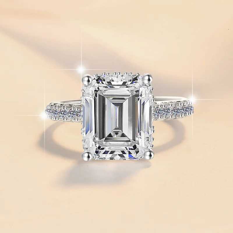 Exaggerated Irregular Ring Womens 10CT Moissanite PT950 Platinum-Irregular exaggerated design10CT sparklebanquet showstopper H260320 - view 3