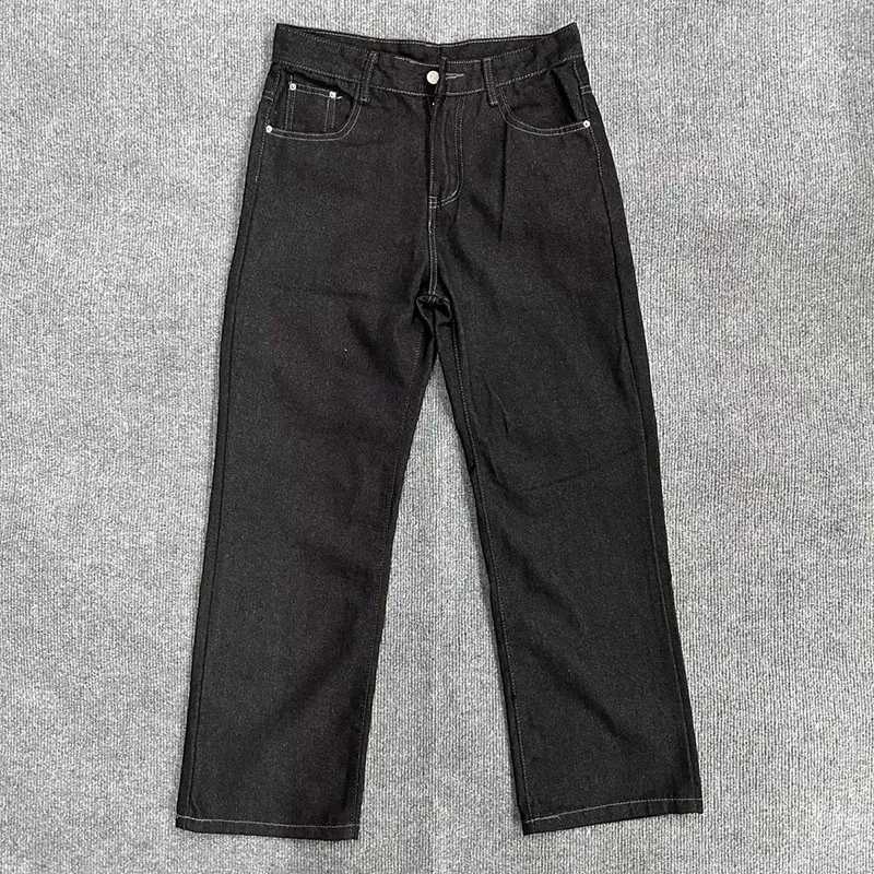 Korean Version New Denim Jeans Retro MenS Casual Pants High Street Wide Leg Pants Loose Straight Leg Pants D260320