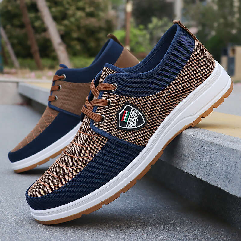 Free shipping Plus Size Old Beijing Lace-Up Canvas Men's Sneakers Wear-Resistant Casual Breathable Work Cloth Shoes