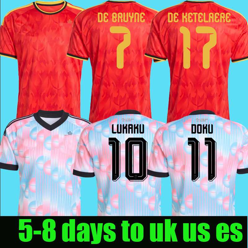 2026 Belgium Soccer Jersey 26/27 Home DE BRUYNE TIELEMANS TROSSARD OPENDA football Shirt DE CUYPER DOKU FOFANA MEUNIER DE BRUYNE BATSHUAYI kids kit uniform