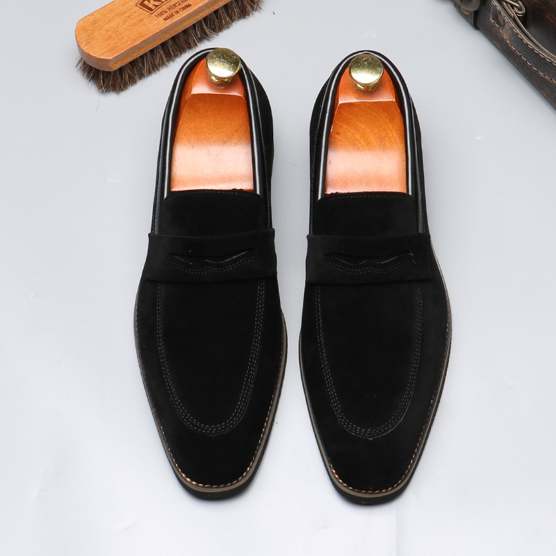 Designer Men's Shoes Loafers British Style Men S Trendy Casual Slip On Lazy Shoes Large Size