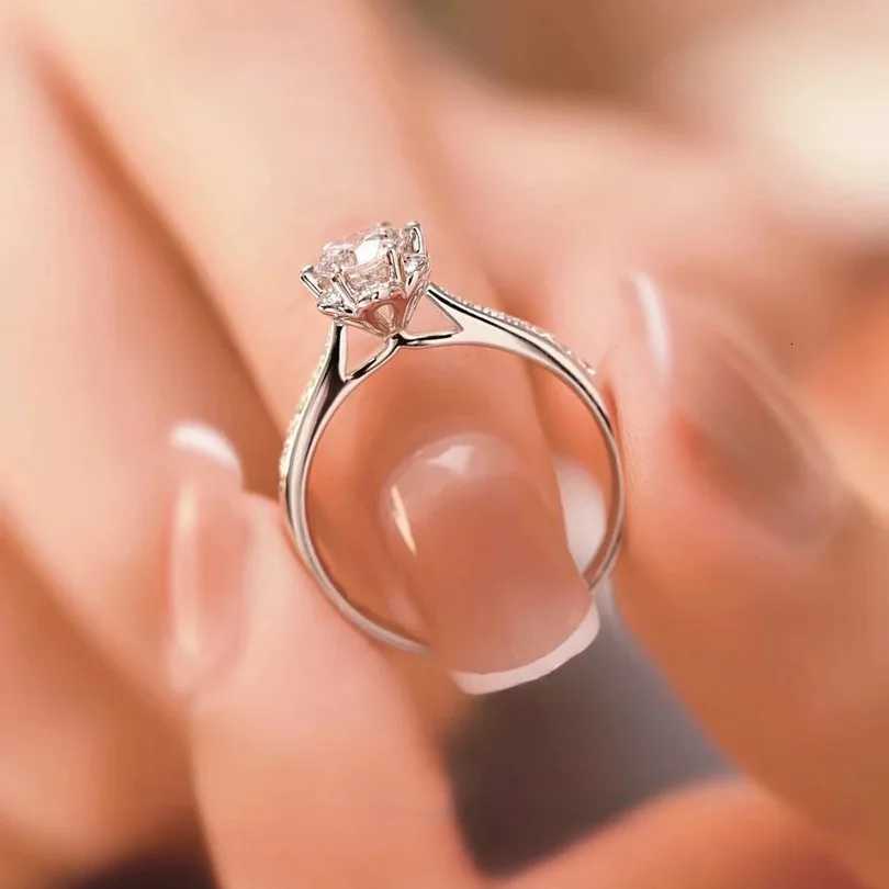 Entry-level Ring Womens 05ct Moissanite PT950 Platinum - Dainty design 05ct quality budget-friendly treasure H260320 - view 4