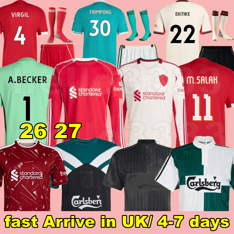 25 26 27 ISAK DIOGO JOTA WIRTZ FRIMPONG KERKEZ MAC ALLISTER EKITIKE Szoboszlai GAKPO soccer jerseys jersey Salah football shirts Adult kids long sleeves