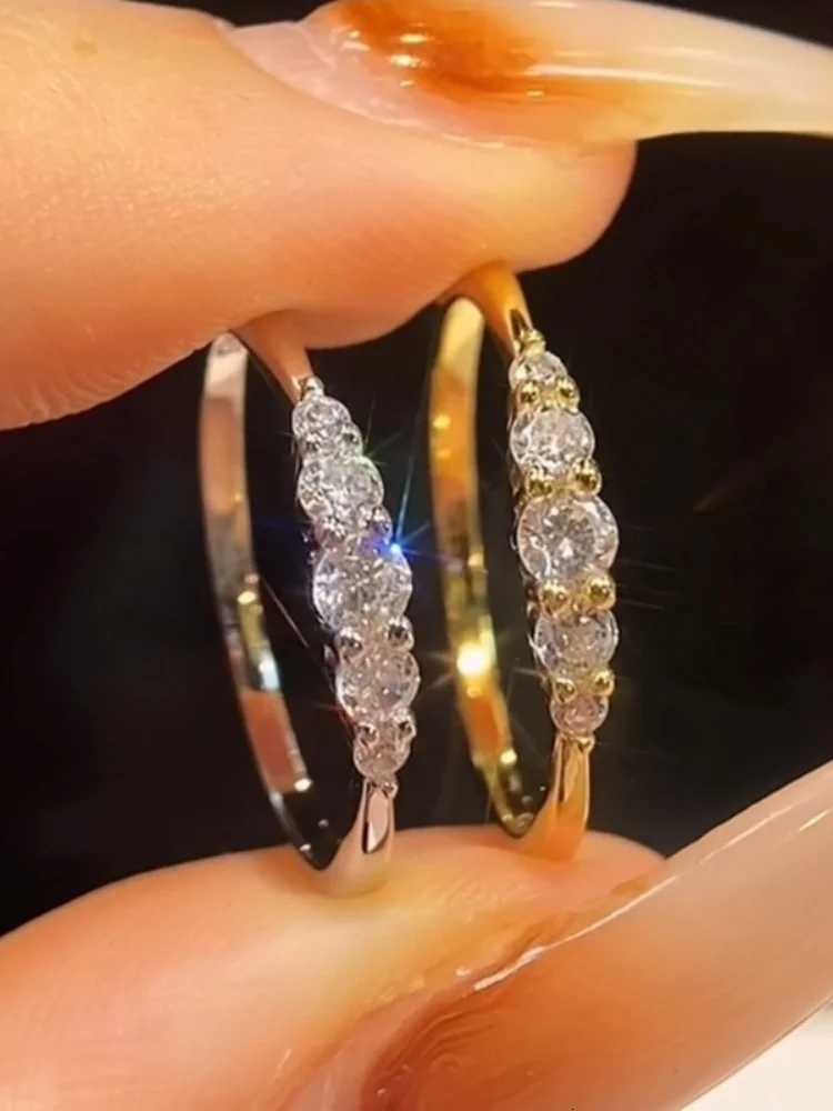 925 Sterling Silver Full Zircon Simplicity Fashion Gorgeous Ring For Women Engagement Wedding Luxury High Quality Fine Jewelry H260320 - view 3