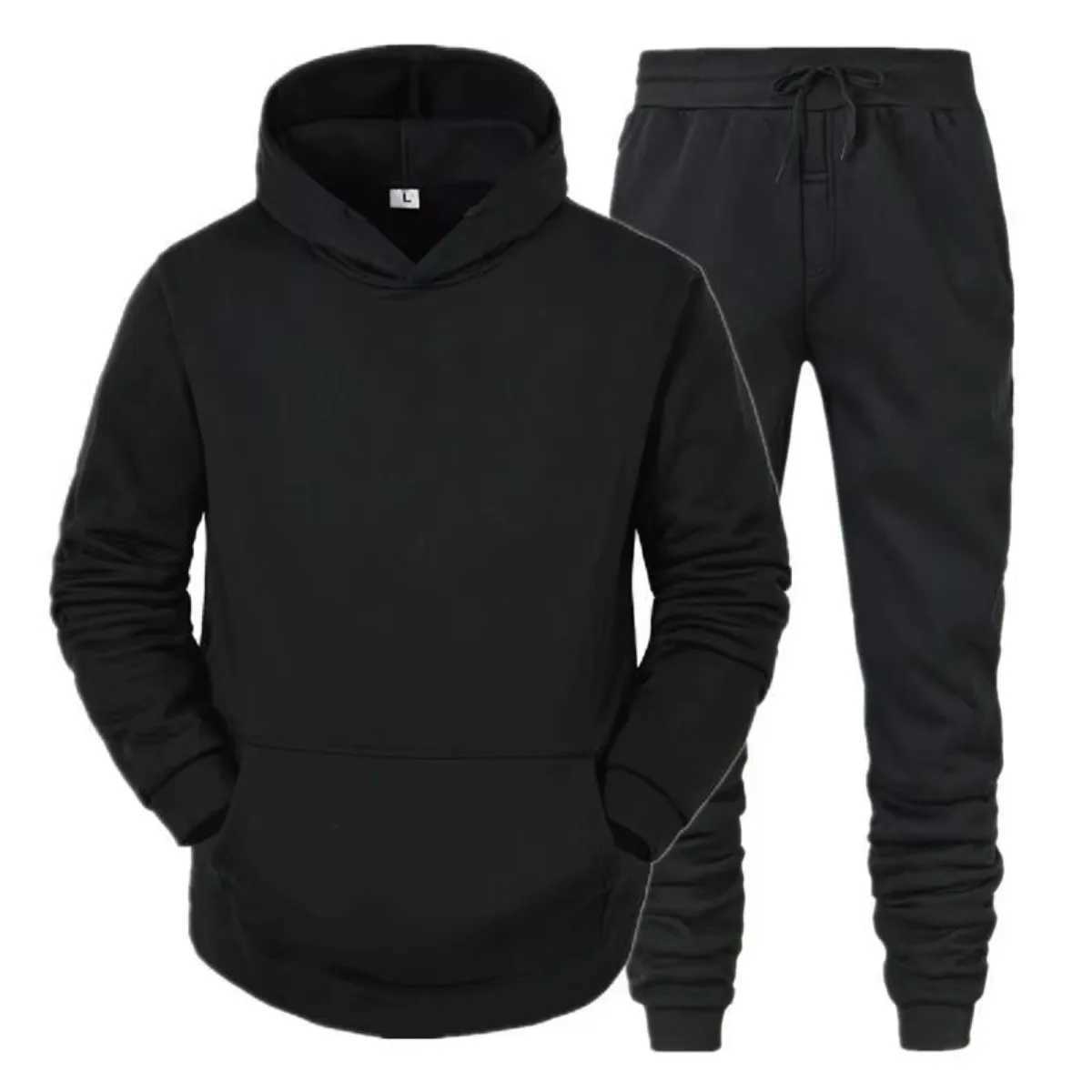 2025 New Men Sportswear Sweater Hoodies Pants Sports Clothing Spring Autumn Sets Jogging Trousers Running Male Tracksuits M260320