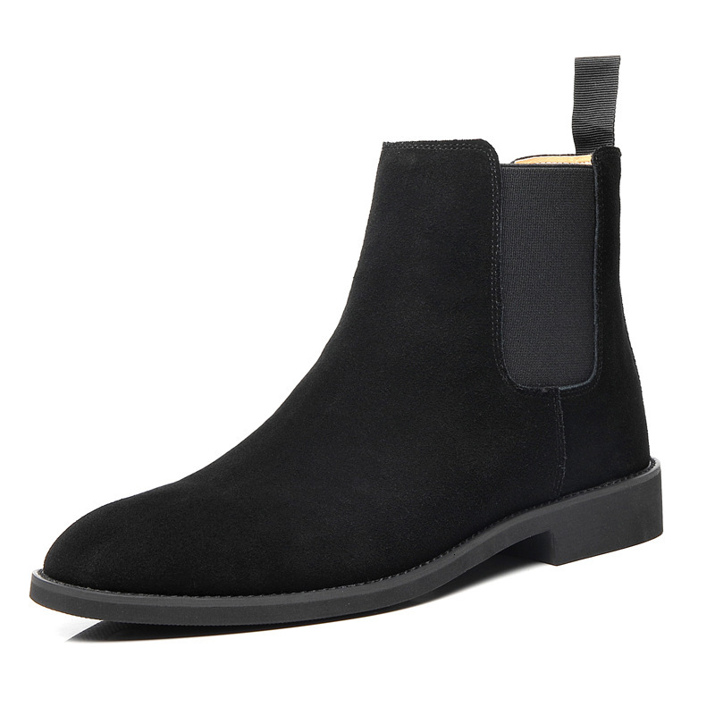 Designer Men's Shoes Chelsea Men Large Sizes Genuine Leather Autumn Winter Men S Boots British Style Boots For Men - view 6