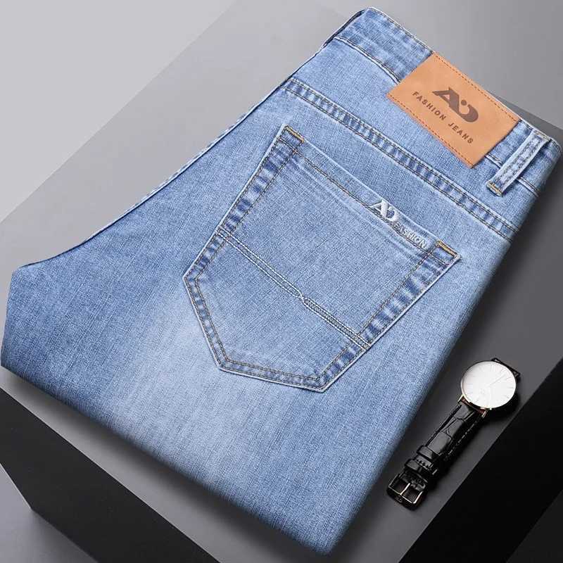 2026 Brand Best Price Comfort Straight Denim Pants Mens Jeans Business Casual Elastic Male High Quality Trousers D260320