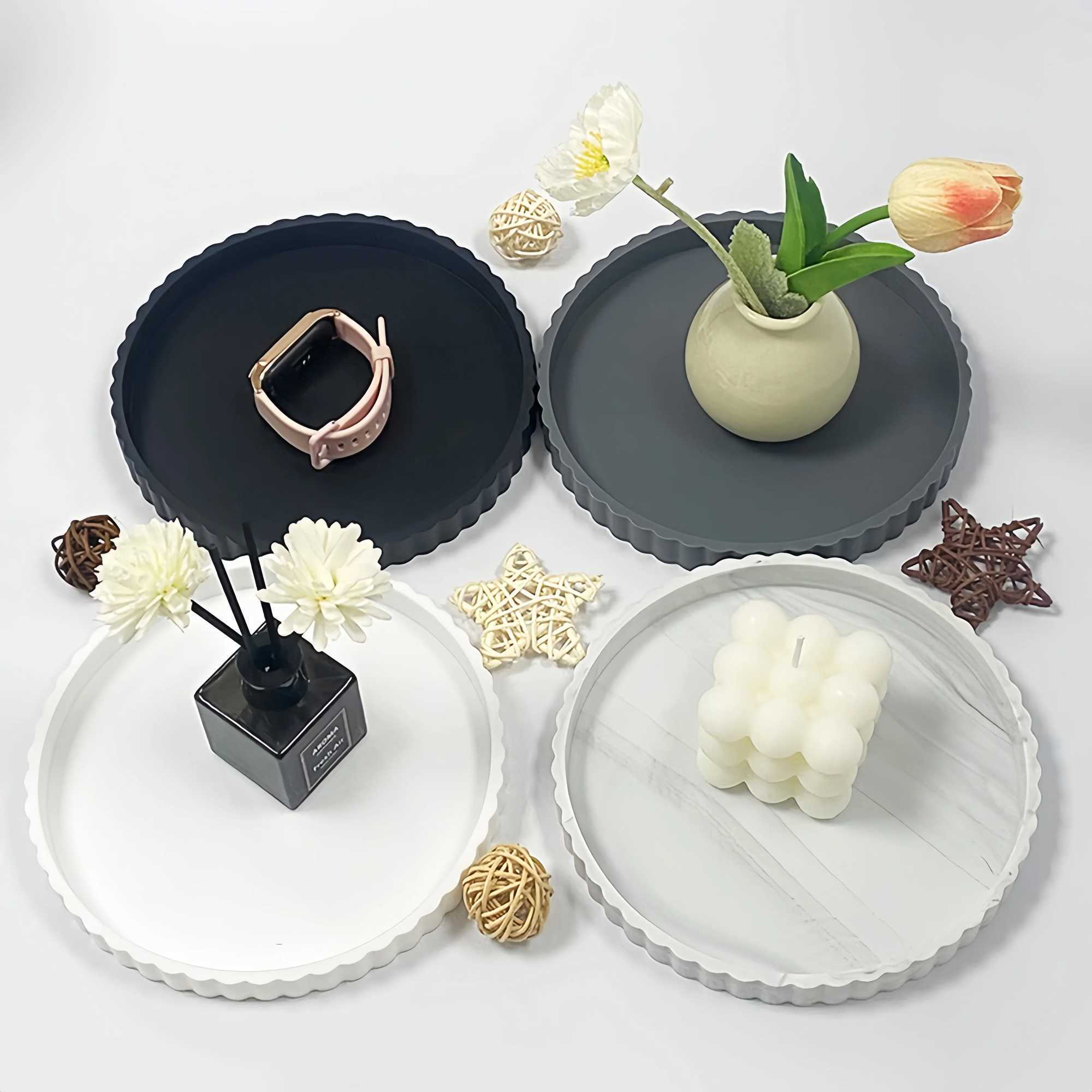 1 pcs silicone bathroom tray jewelry tray jewelry tray kitchen tray toiletries tray vanity tray storage tray H260319