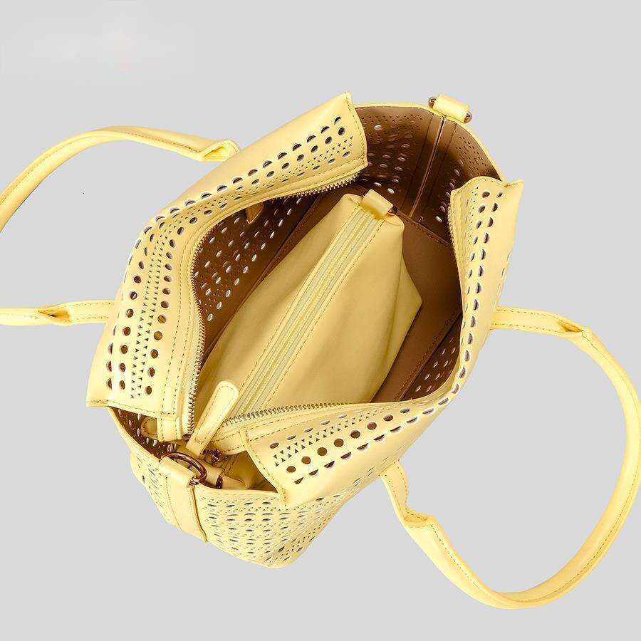 Large Capacity Hollow Woven Tote Niche Casual Handbag Vacation Basket Mother Beach Bag
