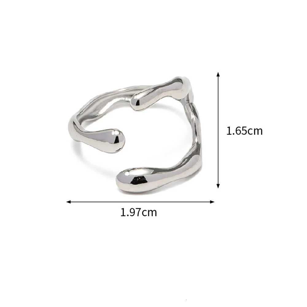 Simple Stainless Steel Adjustable Womens Ring Statement Jewelry for Women Designer Opening Finger Ring H260320 - view 7