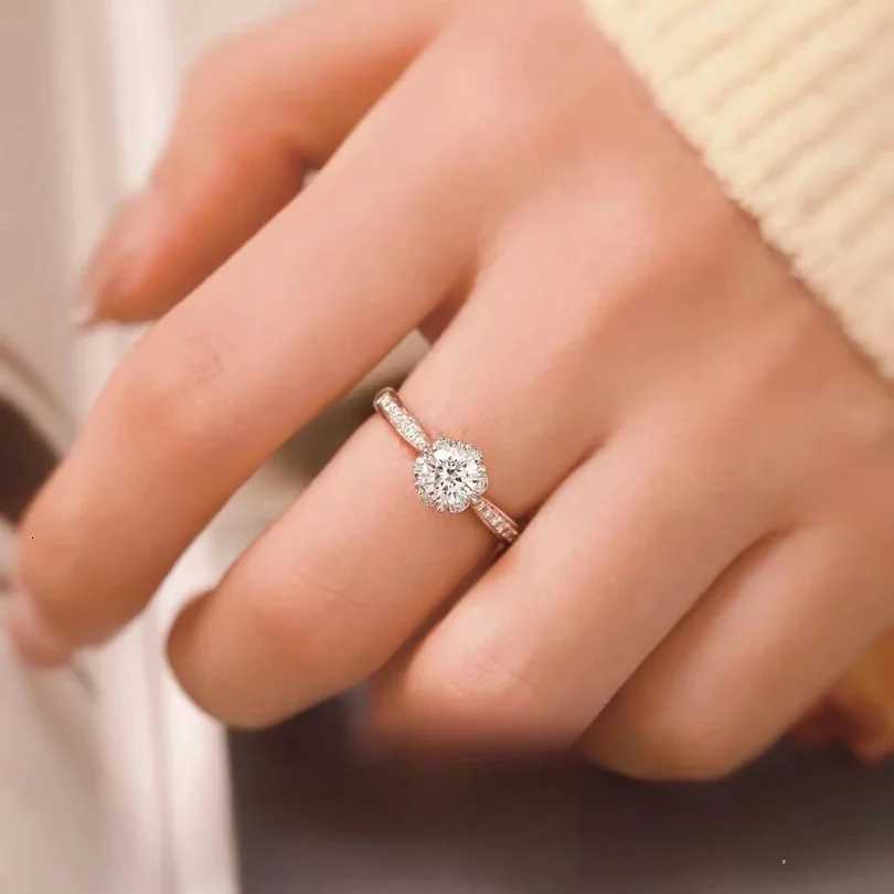 Entry-level Ring Womens 05ct Moissanite PT950 Platinum - Dainty design 05ct quality budget-friendly treasure H260320 - view 5