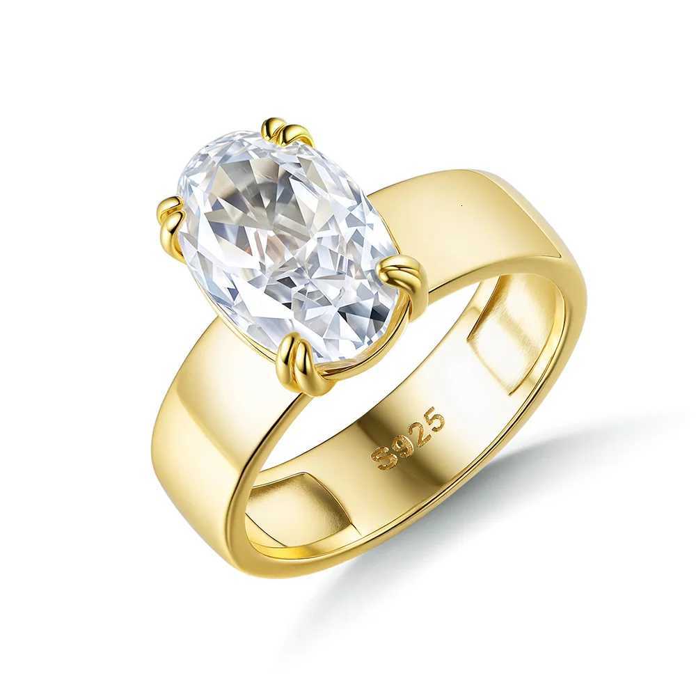 OEVAS 45CT 8X12MM Oval Moissanite Rings for Women S925 Sterling Silver Sparkling Wedding ring Party Fine Jewelry Gift H260320 - view 7