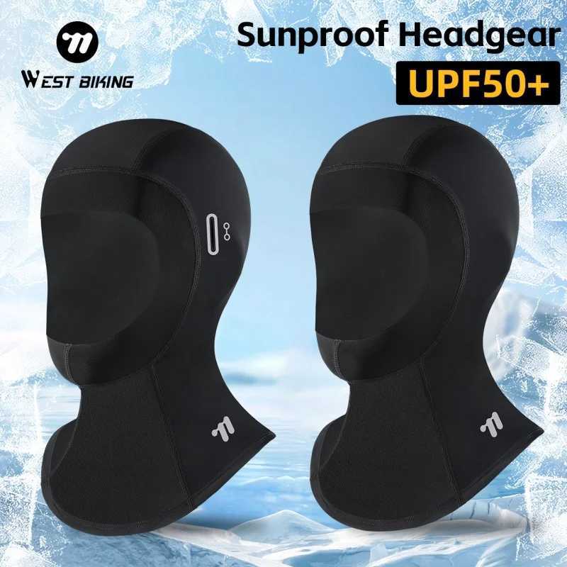 WEST BIKING Summer Sunscreen Balaclava UPF50 Ice Silk Full Face Cycling Mask Running Fishing Climbing Motorcycle Bike gear M260320