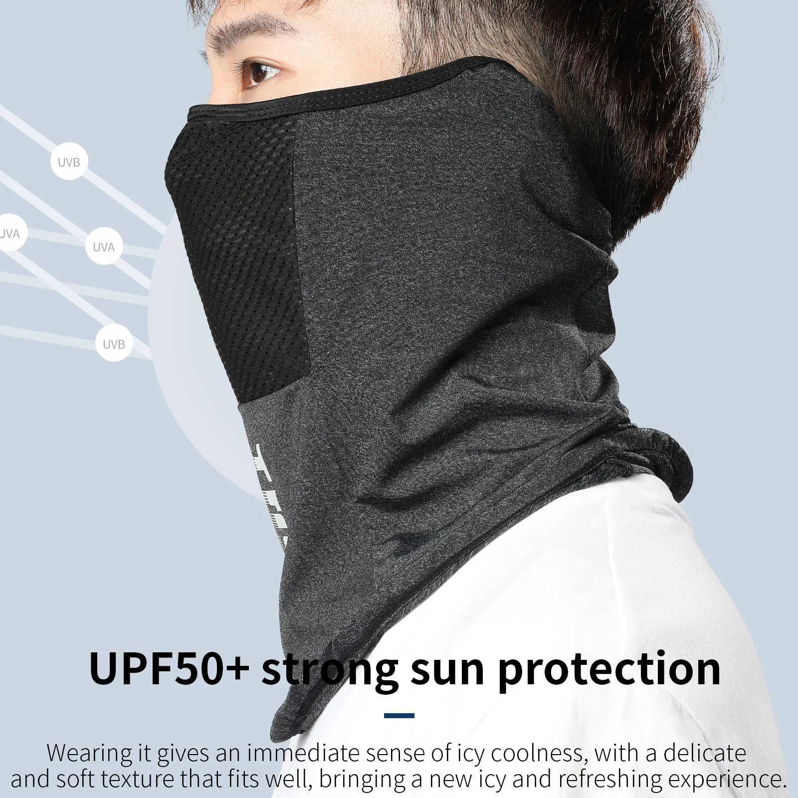 TOSUOD Cycling Mask Outdoor Ice Silk Sunscreen Mask Breathable Windproof For Cycling Hiking Fishing Sports M260320